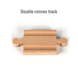 Wooden Train Track Accessories Train Railway Compatible with Wood Trains Wood Tracks Railway with All Brands Trains Dropshipping
