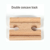Wooden Train Track Accessories Train Railway Compatible with Wood Trains Wood Tracks Railway with All Brands Trains Dropshipping