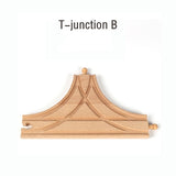 Wooden Train Track Accessories Train Railway Compatible with Wood Trains Wood Tracks Railway with All Brands Trains Dropshipping