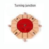 Wooden Train Track Accessories Train Railway Compatible with Wood Trains Wood Tracks Railway with All Brands Trains Dropshipping