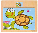 Montessori Toys Educational Wooden Toys for Children Early Learning 3D Cartoon Animal Traffic Puzzle Kids Math Jigsaw