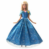 NK One Pcs 2019 Princess Wedding Dress Noble Party Gown For Barbie Doll Fashion Design Outfit Best Gift For Girl' Doll 058A JJ