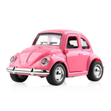 Alloy Car Toy Vehicles Acousto-optic Toy Mini Pull Back Car Metal Diecast Vehicle door open classic cars For Boys W light sound