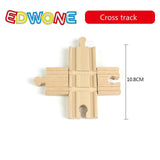 EDWONE  All Kinds Wooden Track Part Beech Wooden Railway Train Track TOY Accessories fit for thoma s Biro