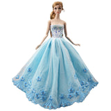 NK One Pcs 2019 Princess Wedding Dress Noble Party Gown For Barbie Doll Fashion Design Outfit Best Gift For Girl' Doll 058A JJ