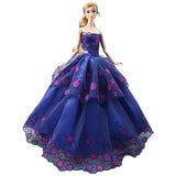 NK One Pcs 2019 Princess Wedding Dress Noble Party Gown For Barbie Doll Fashion Design Outfit Best Gift For Girl' Doll 058A JJ