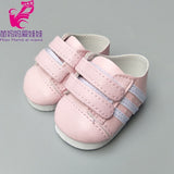 7cm doll shoes for 43cm born baby Doll Shoes sneackers fit For 18 inch Doll shoes Toy Boots Doll Accessories
