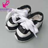7cm doll shoes for 43cm born baby Doll Shoes sneackers fit For 18 inch Doll shoes Toy Boots Doll Accessories