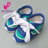 7cm doll shoes for 43cm born baby Doll Shoes sneackers fit For 18 inch Doll shoes Toy Boots Doll Accessories