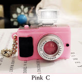 Led Camera Flashing Toys for Kids Digital Camera Keychain Luminous Sound Flash light Pendant Bag Accessories Children Toy