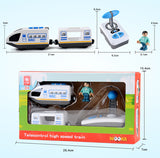 Free shipping Remote control electric magnetic link compatible BRIO wooden track white Harmony train and red worldwide train