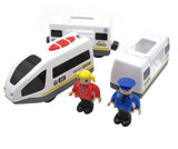 Free shipping Remote control electric magnetic link compatible BRIO wooden track white Harmony train and red worldwide train