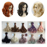 Fashion 15*100cm DIY Mini Tresses Doll Wig High-Temperature Material Straight Hair Wig For BJD High-Temperature Doll Accessories