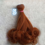 Fashion 15*100cm DIY Mini Tresses Doll Wig High-Temperature Material Straight Hair Wig For BJD High-Temperature Doll Accessories