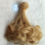 Fashion 15*100cm DIY Mini Tresses Doll Wig High-Temperature Material Straight Hair Wig For BJD High-Temperature Doll Accessories
