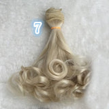 Fashion 15*100cm DIY Mini Tresses Doll Wig High-Temperature Material Straight Hair Wig For BJD High-Temperature Doll Accessories