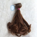 Fashion 15*100cm DIY Mini Tresses Doll Wig High-Temperature Material Straight Hair Wig For BJD High-Temperature Doll Accessories