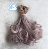 Fashion 15*100cm DIY Mini Tresses Doll Wig High-Temperature Material Straight Hair Wig For BJD High-Temperature Doll Accessories