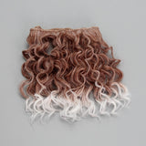 15*100cm Screw Curly Hair Extensions for All Dolls DIY Hair Wigs Heat Resistant Fiber Hair Wefts