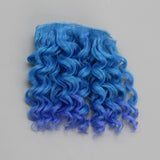 15*100cm Screw Curly Hair Extensions for All Dolls DIY Hair Wigs Heat Resistant Fiber Hair Wefts