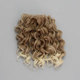 15*100cm Screw Curly Hair Extensions for All Dolls DIY Hair Wigs Heat Resistant Fiber Hair Wefts