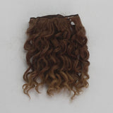 15*100cm Screw Curly Hair Extensions for All Dolls DIY Hair Wigs Heat Resistant Fiber Hair Wefts