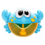 Bubble Machine Crabs Music Light Electric Bubble Maker Baby Kids Outdoor Swimming Bathtub Soap Machine with Music Water Toy Cute