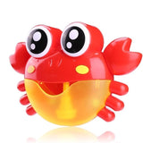 Bubble Machine Crabs Music Light Electric Bubble Maker Baby Kids Outdoor Swimming Bathtub Soap Machine with Music Water Toy Cute