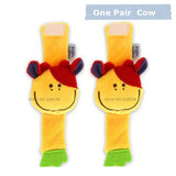 New Design Plush Baby Toy Animal Hand Bells Baby Rattle Toys High Quality Newbron Gift Animal Style Free Shipping BF01