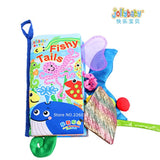 Baby Toys Infant Baby Book Early Development Cloth Books For Kids Learning Education Activity Books Animal Tails Dinosaur SZ04
