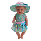 Cute Pattern Casual Raincoat 3Pcs=Hat+Coat+Pants Fit 18 Inch American&43 CM Baby Doll Clothes Accessories,Girl's Toys,Generation