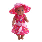 Cute Pattern Casual Raincoat 3Pcs=Hat+Coat+Pants Fit 18 Inch American&43 CM Baby Doll Clothes Accessories,Girl's Toys,Generation