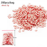 Fruit Fimo Bead Charms for Slime Accessories Fluffy DIY Decoration Addition in Slime Clound Sand Toys Filler Glitter Clear Set