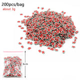 Fruit Fimo Bead Charms for Slime Accessories Fluffy DIY Decoration Addition in Slime Clound Sand Toys Filler Glitter Clear Set