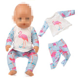 Fit 18 inch 43cm Doll Clothes Born Baby Unicorn Kitten and Pony Doll Clothes Suit For Baby Birthday Festival Gift