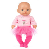 Fit 18 inch 43cm Doll Clothes Born Baby Unicorn Kitten and Pony Doll Clothes Suit For Baby Birthday Festival Gift