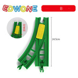 EDWONE  All Kinds Wooden Track Part Beech Wooden Railway Train Track TOY Accessories fit for thoma s Biro